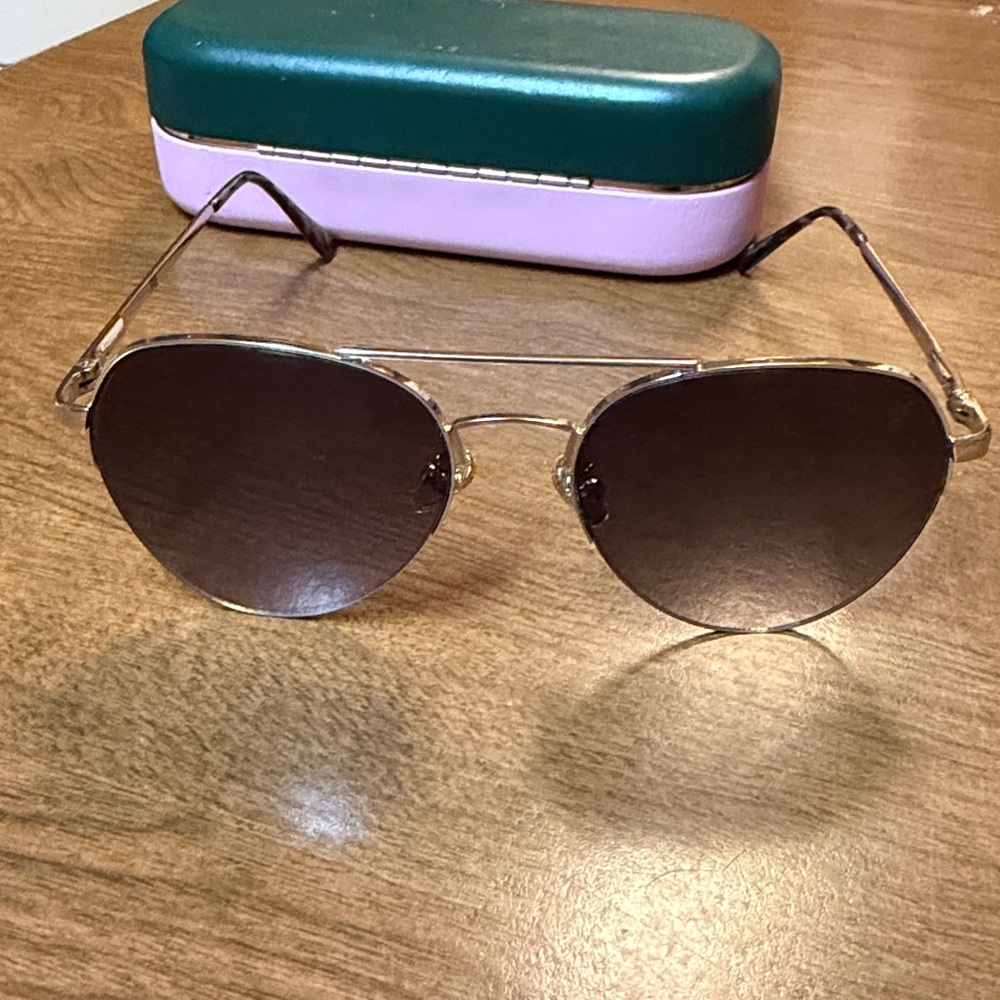 Aviator Sunglasses with Dark Smoke Lenses - Picture 8 of 10